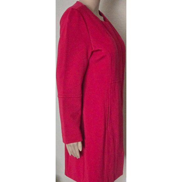 CHICO'S red trench coat size 1 US M - Picture 4 of 7